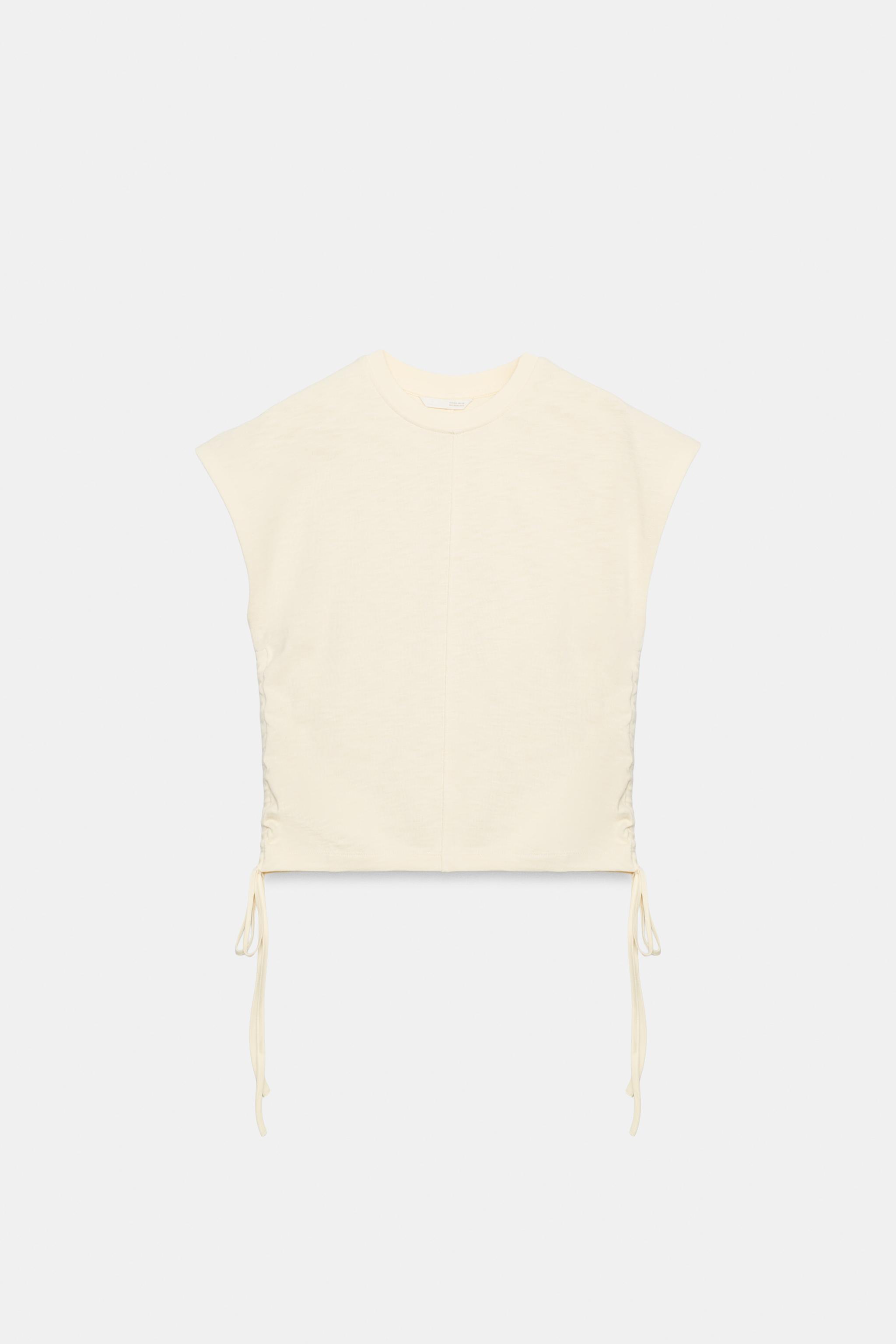 RUCHED RUSTIC T-SHIRT